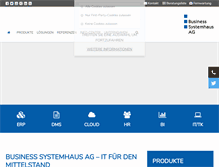 Tablet Screenshot of bsh-ag.de